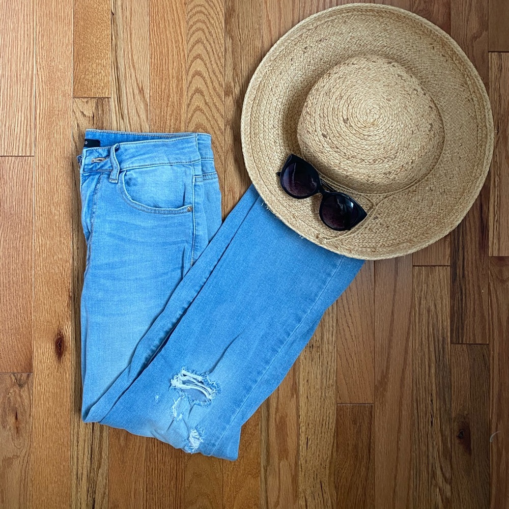 Numero High Rise Straight Crop Jeans